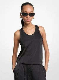 Satin Racerback Tank Top