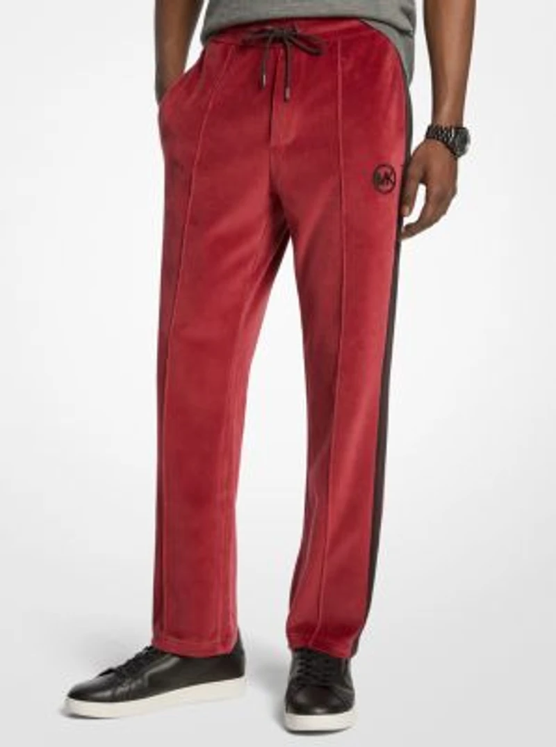 Stripe Velour Joggers