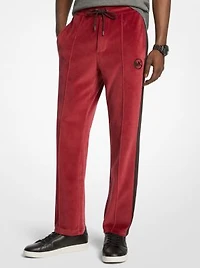 Stripe Velour Joggers