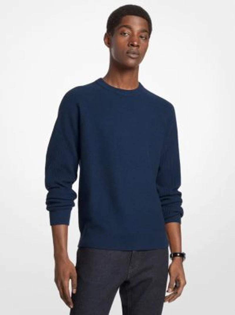 Wool Blend Crewneck Sweater