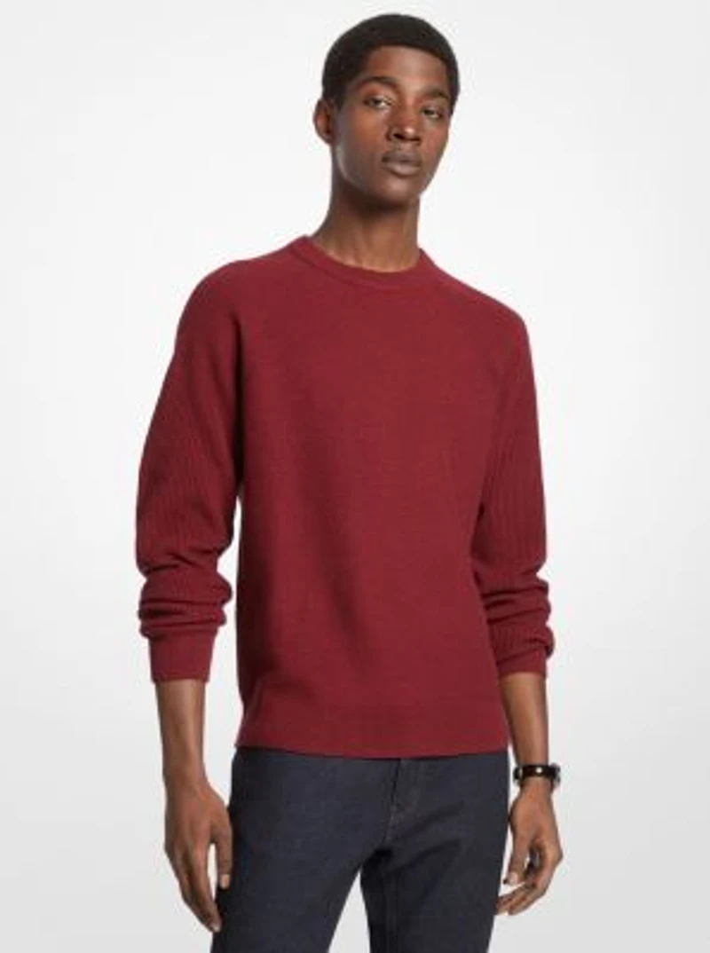 Wool Blend Crewneck Sweater
