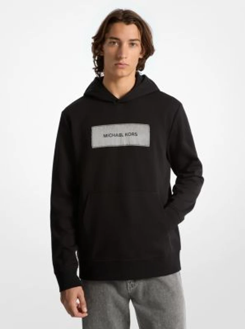 Logo Cotton Blend Hoodie