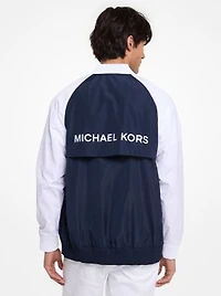 Logo Charm Windbreaker Jacket