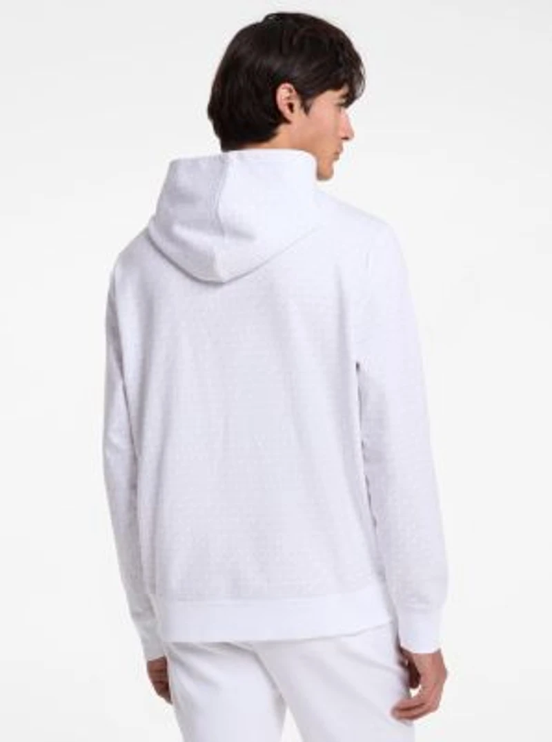 Signature Logo Cotton Blend Hoodie