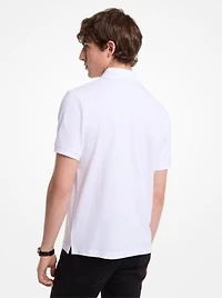Cotton Zip-Up Polo Shirt