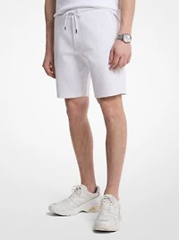 Signature Logo Cotton Blend Shorts