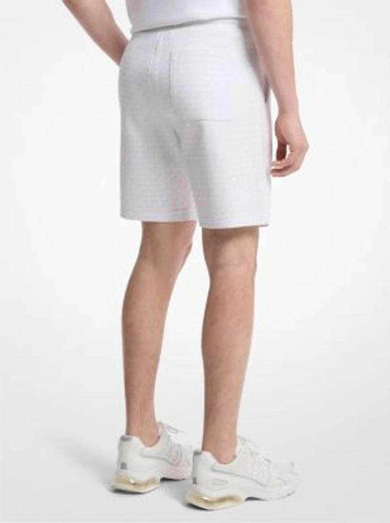 Signature Logo Cotton Blend Shorts