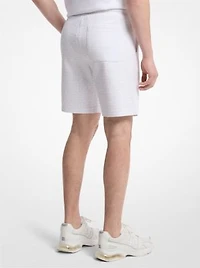 Signature Logo Cotton Blend Shorts