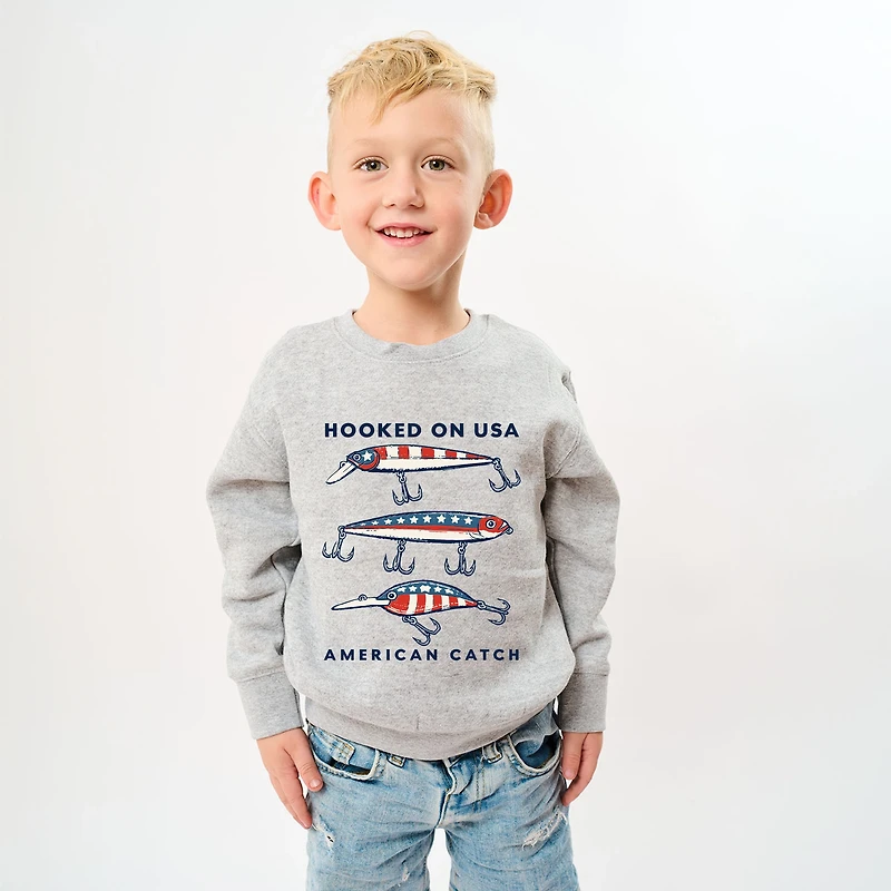 The Juniper Shop - Hooked On USA Youth Graphic Sweatshirt