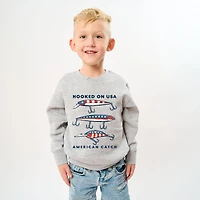 The Juniper Shop - Hooked On USA Youth Graphic Sweatshirt