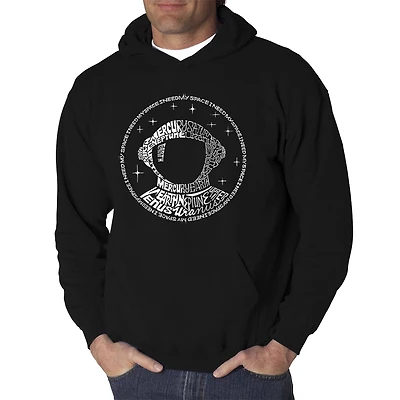 LA Pop Art I Need My Space Astronaut - Men's Word Hooded Sweatshirt