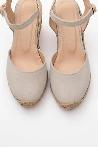 Forever & Always Womens Sinta Suede Leather Platform Espadrille