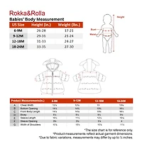 Rokka&Rolla Baby Girls Soft Fur Hooded Puffer Jacket