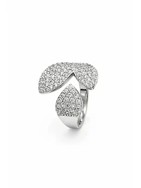 AGP Paris Women's Abstract Pave Open Ring