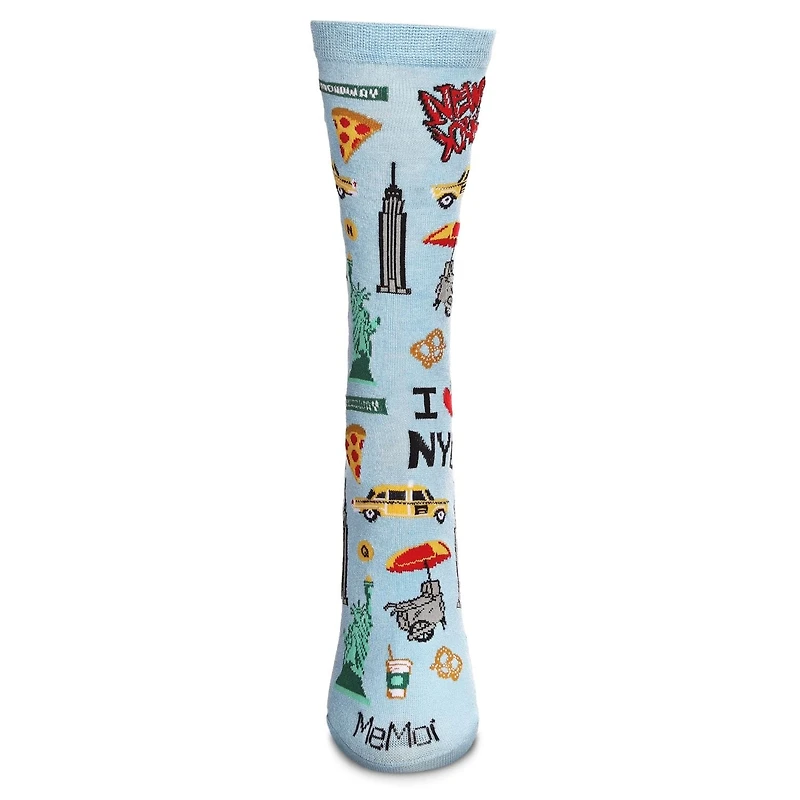 MeMoi New York City Bamboo Blend Crew Socks
