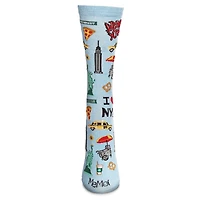 MeMoi New York City Bamboo Blend Crew Socks