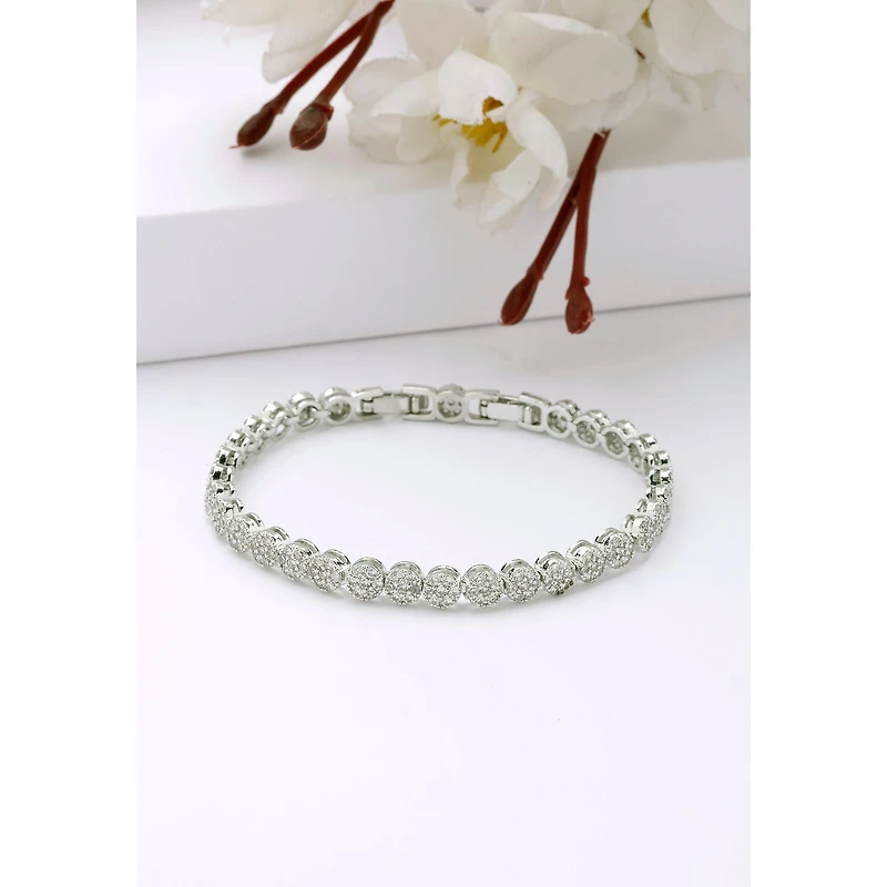 AGP PARIS Womens Diva Bezel Set Bracelet