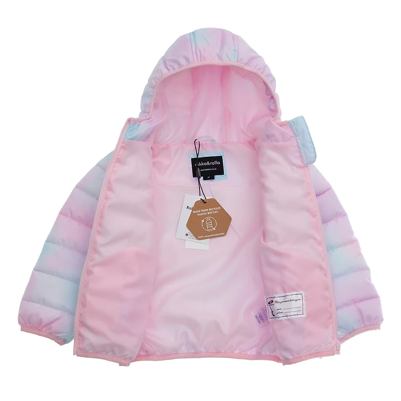 Rokka&Rolla Toddler Girls Lightweight Puffer Jacket