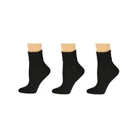Wear Sierra Women's 3 Pair Packs Turn Cuff Socks
