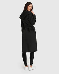 Belle & Bloom Womens Runaway Wool Blend Robe Coat