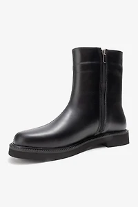 Forever & Always Womens Lucano Leather Ankle Boots