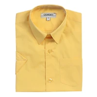 Gioberti Boy's Short Sleeve Solid Dress Shirt