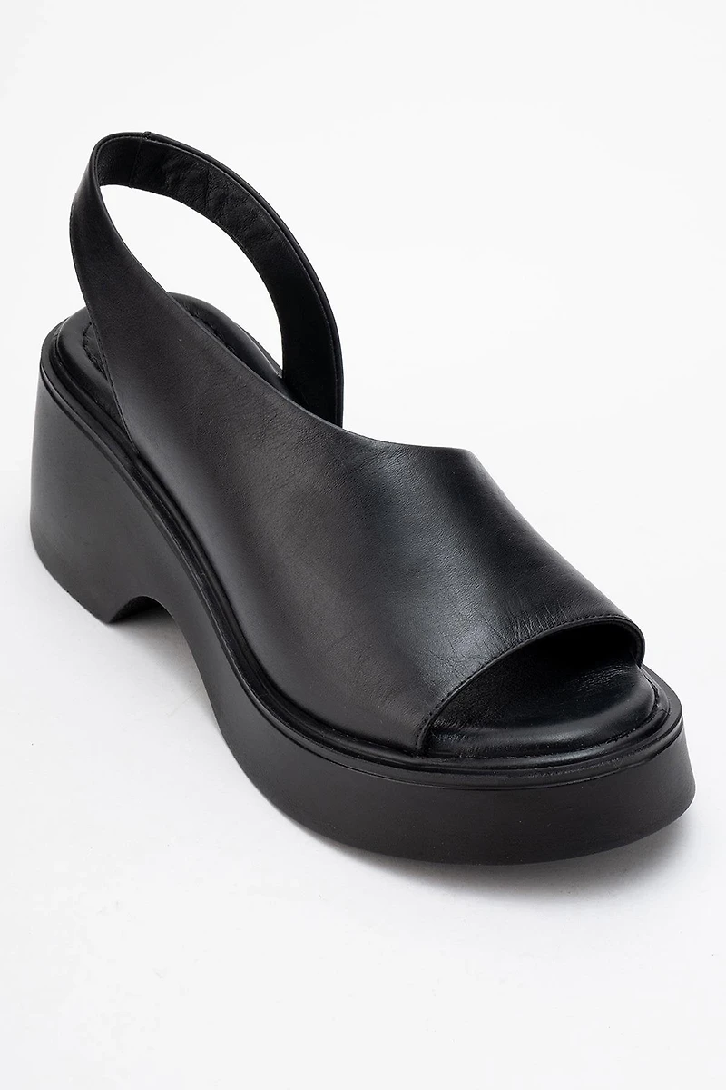 Forever & Always Womens ROY Leather Wedge Sandals