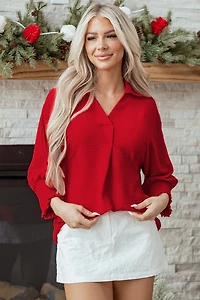 Threaded Pear Women's Della Sleeve Oversized Tunic Top