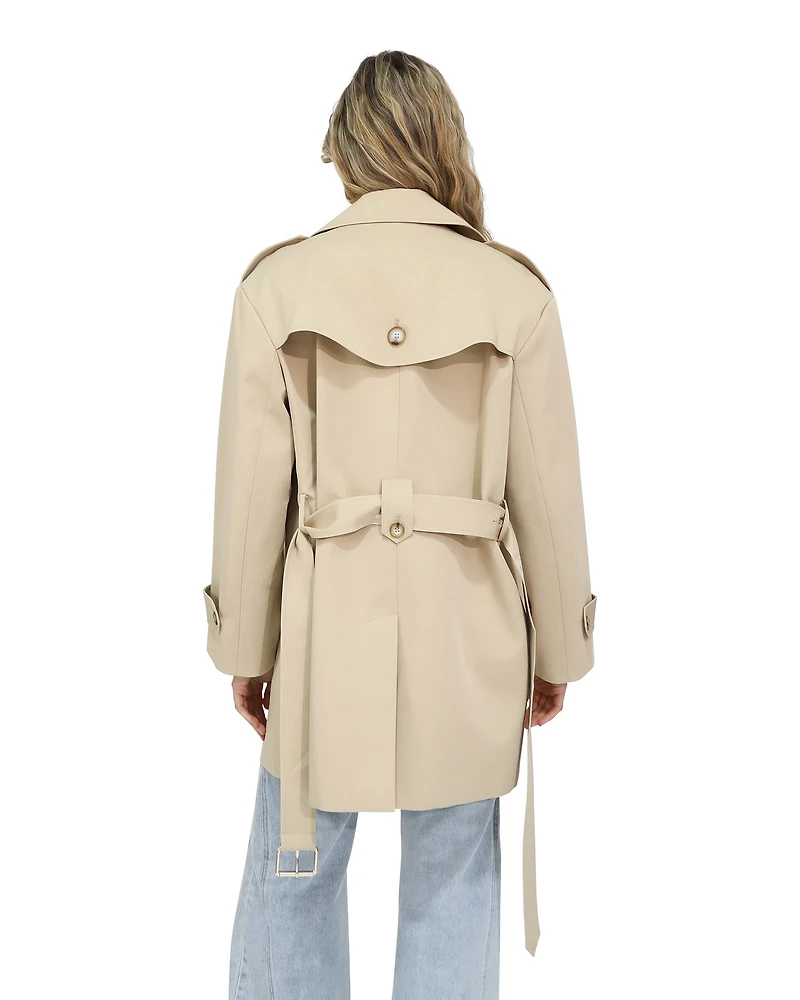 Belle & Bloom Womens Whispers of Verona Trench Coat