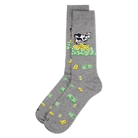 MeMoi Men's Cash Cow Rayon From Bamboo Crew Socks