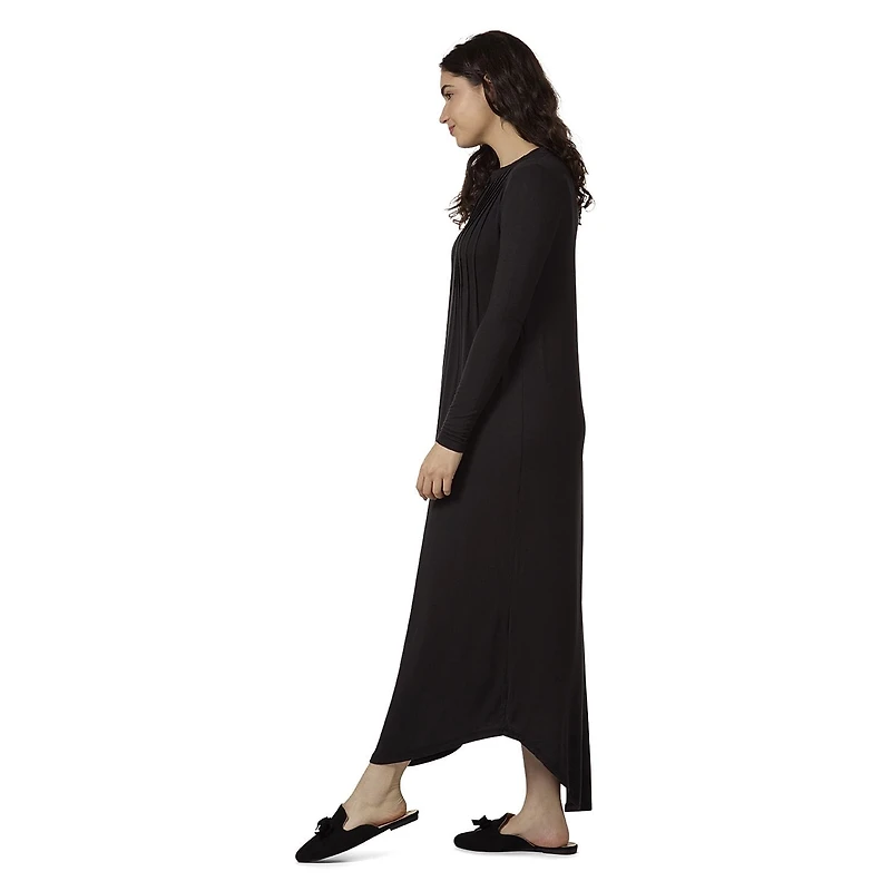 MeMoi Women's Stretch Modal Pintucked Nightgown