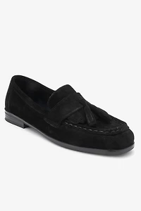 Forever & Always Womens Lupen Leather Tassel Loafers