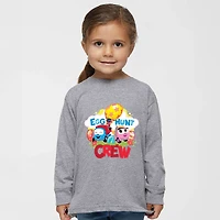 the Juniper Shop - Toddler Long Sleeve Graphic Tee Leo Truck Egg Hunt Crew