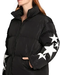 Belle & Bloom Womens A Star Is Born Puffer Jacket