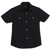 Gioberti Boy's Solid Short Sleeve Western Shirt