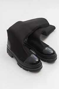 Prologue Shoes Womens Bella Stretch Scuba Knee High Boot