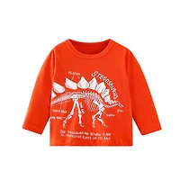 MyKids-USA Baby Boy Cartoon Dinosaur Pattern Long Sleeve Cool Shirt