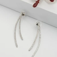 AGP PARIS Womens Shimmering Rays Drop Earrings