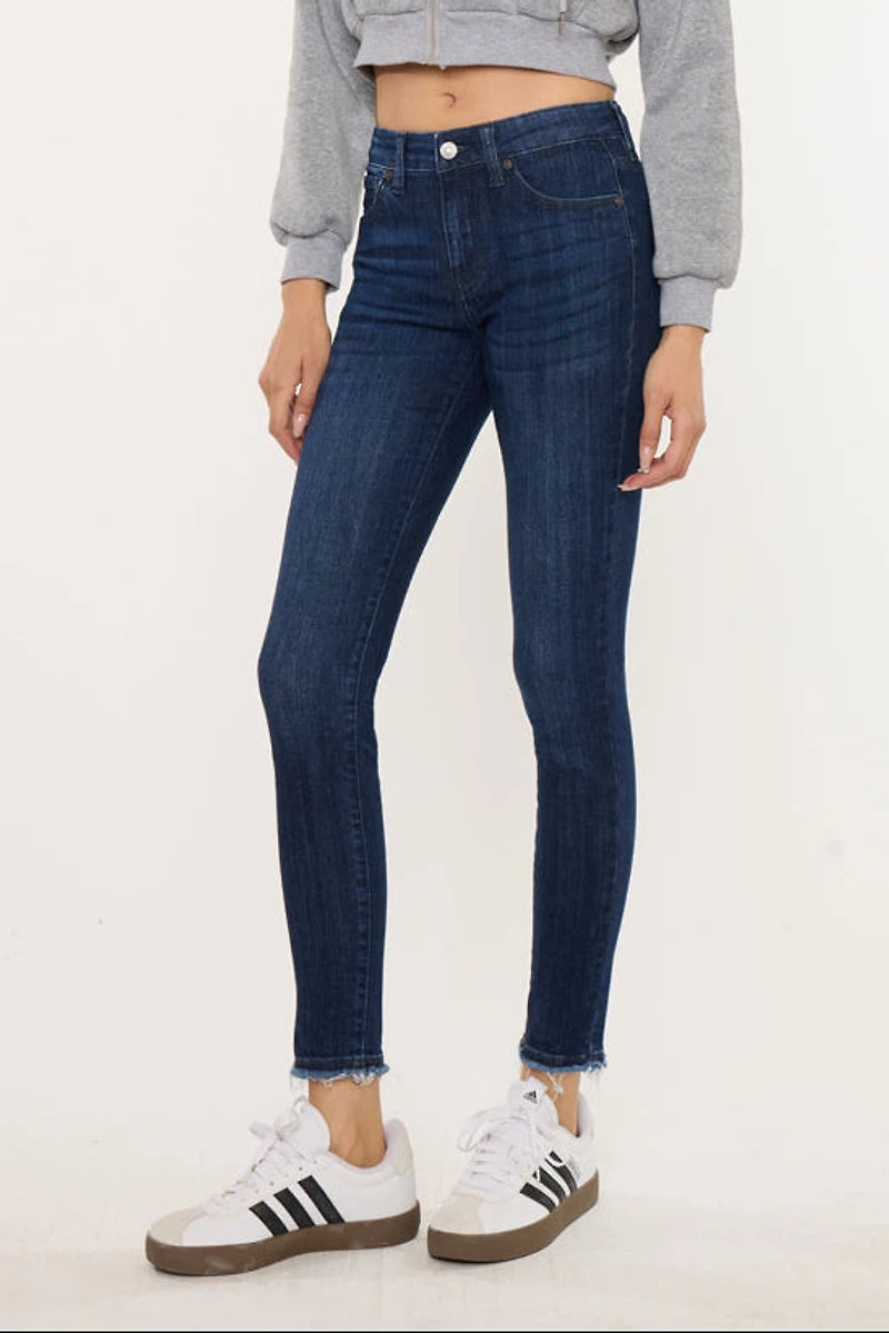 KanCan Women's Essentials Mid Rise Ankle Skinny Jeans Atlanna