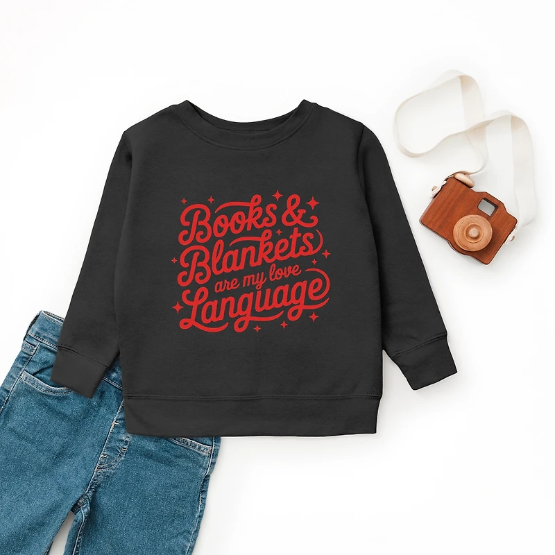 The Juniper Shop - Books & Blankets Are My Love Language Youth Graphic Sweatshirt