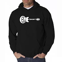 LA Pop Art Come Together - Mens Word Hooded Sweatshirt