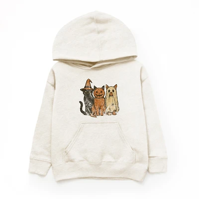 The Juniper Shop - Youth Graphic Hoodie - Halloween Cat Trio