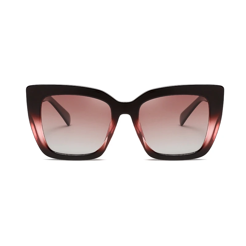 AGP PARIS Women's Bold Cat Eye Acetate Polarized Lens UV400 Sunglasses