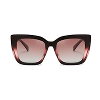 AGP PARIS Women's Bold Cat Eye Acetate Polarized Lens UV400 Sunglasses