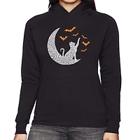 LA Pop Art Lunar Bats - Women's Word Hooded Sweatshirt