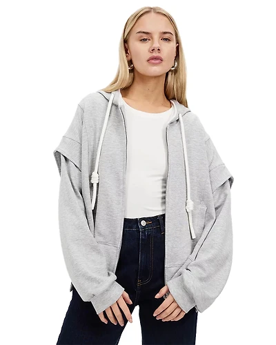 Belle & Bloom Womens No Ordinary Love Zip Hoodie