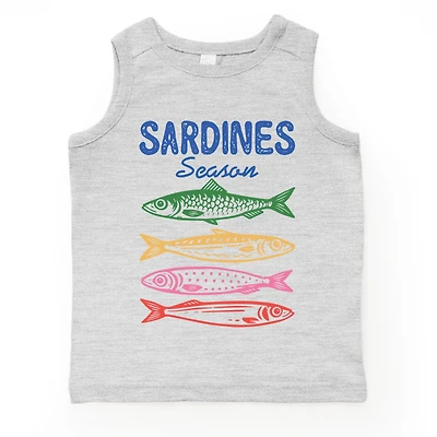 The Juniper Shop - Sardines Season Colorful Toddler Graphic Tank