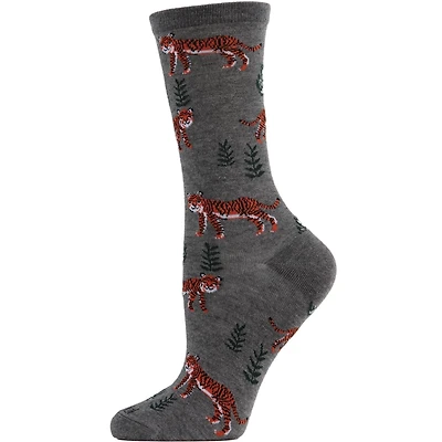 MeMoi Tigers Bamboo Blend Crew Socks