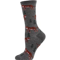 MeMoi Tigers Bamboo Blend Crew Socks