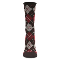 MeMoi Women's Soft Chevron Trio Cashmere Blend Crew Socks